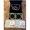 Image 1 : 2 AUTHENTIC JADE BRACELETS W/ PEARL NECKLACE GIFT SET