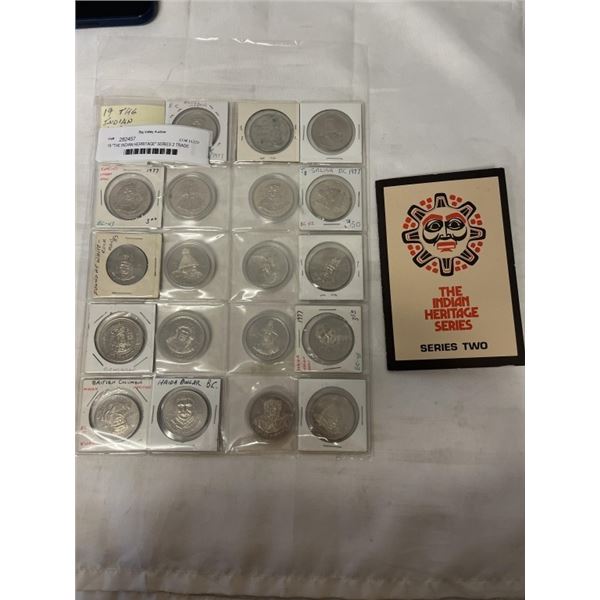 19 "THE INDIAN HERRITAGE" SERIES 2 TRADE DOLLARS PLUS BOOKLET