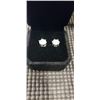 Image 4 : NEW S925 2.0CT EACH MOISSANITE LAB DIAMOND  STUD EARRINGS, MOUNTED IN 925 STERLING SILVER W/ WHITE G