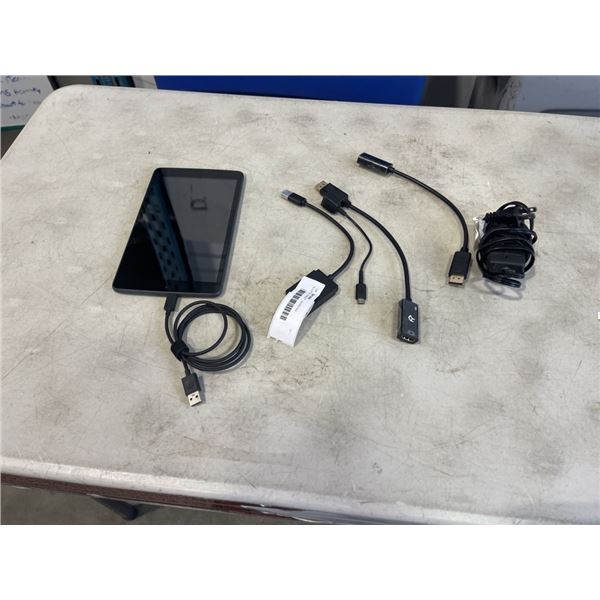 ALCATEL TABLET - WORKING AND ADAPTERS