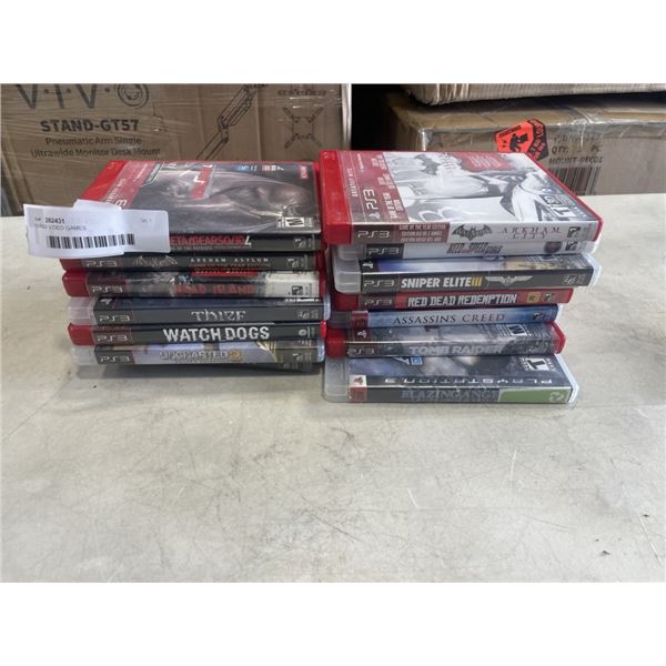 15 PS3 VIDEO GAMES