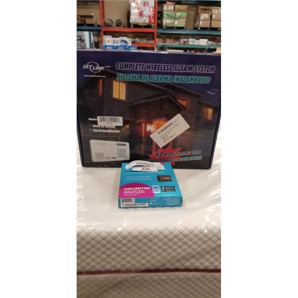 SKYLINK COMPLETE WIRELESS ALARM SYSTEM, AND MAGIC JACK