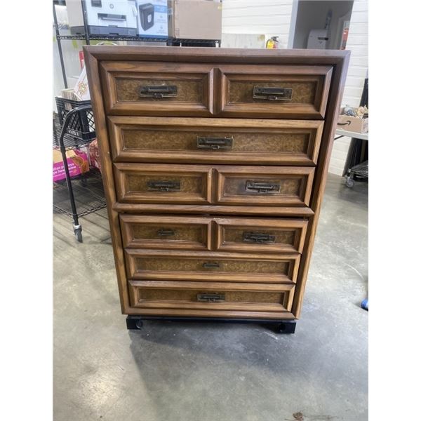 VINTAGE 6 DRAWER HIGHBOY DRESSER