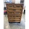 Image 1 : VINTAGE 6 DRAWER HIGHBOY DRESSER