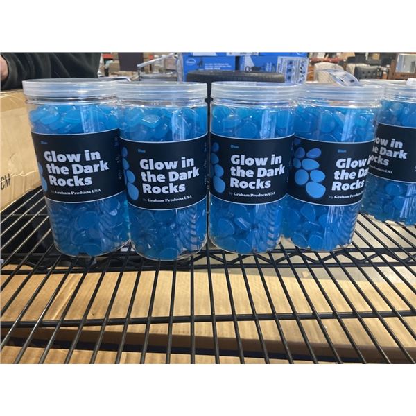 4 NEW TUBS OF GLOW IN THE DARK ROCKS