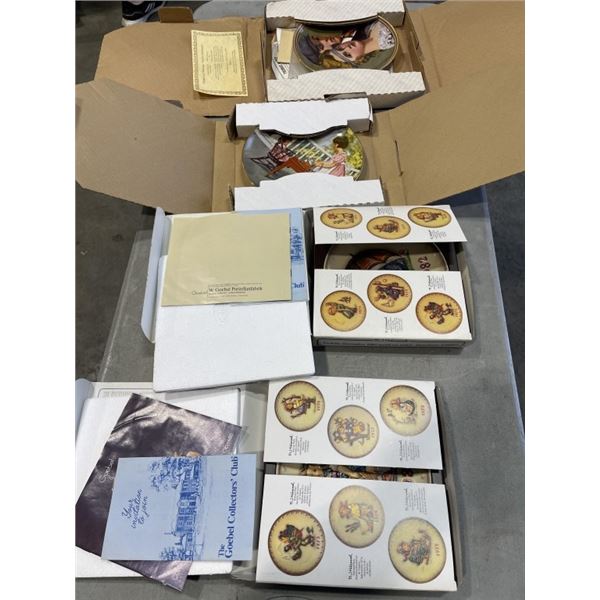 4 VINTAGE DECORATIVE PLATES - 2 GOEBEL