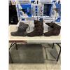 Image 1 : 3 NEW PAIRS OF WOMENS BOOTS SIZE 9.5