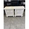Image 1 : PAIR OF WHITE NIGHT STANDS