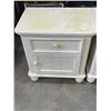 Image 2 : PAIR OF WHITE NIGHT STANDS
