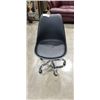 Image 1 : BLACK ROLLING LEATHER SEAT TUB CHAIR