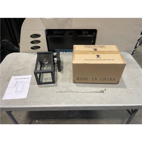 2 NEW BLACK CRAFTSMAN STYLE OUTDOOR LANTERN 12 INCH