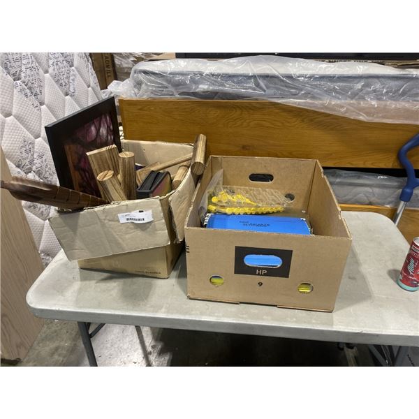 2 BOXES OF MISC ITEMS