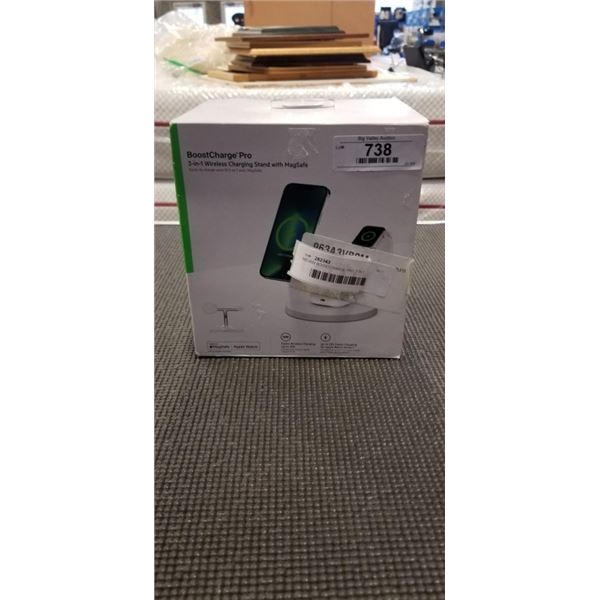 BELKIN BOOSTCHARGE PRO, 3 IN 1 WIRELESS CHARGIN STAND WITH MAGSAFE