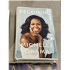 Image 3 : SONYL FM / AM CLOCK RADIO AND 2 HARDCOVER BOOKS,. MICHELLE OBAMA 'BECOMING' AND DIANA