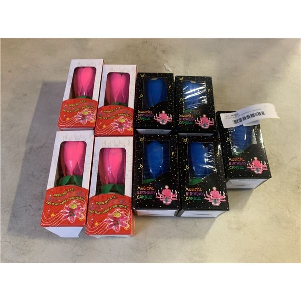 9 NEW MUSICAL BIRTHDAY CANLDES