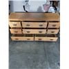 Image 2 : SOLID OAK 8 DRAWER DRESSER