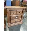 Image 2 : PAIR OF 3 DRAWER OAK NIGHTSTANDS