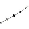 Image 2 : STERLING SILVER NATURAL ONYX CLOVER CUT 7"-9" ADJUSTABLE BRACELET, W/A $460.00.