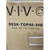 Image 2 : VIVO BLACK 48 X 30 ELECTRIC SIT TO STAND DESK WITH BLACK SINGLE MOTOR ELECTRIC DESK FRAME