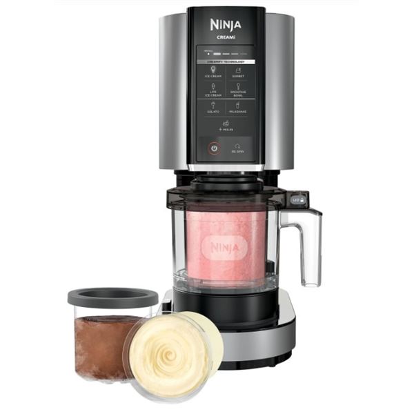 NINJA CREAMI ICE CREAM, MILKSHAKE AND SORBET MAKER - TESTED WORKING, RETAIL $199