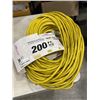 Image 1 : NEW 200FT HEAVY DUTY INDOOR OUTDOOR 3 WIRE EXTENSION CORD, YELLOW 12AWG