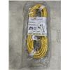 Image 1 : NEW 25FT HEAVY DUTY INDOOR OUTDOOR 3 WIRE EXTENSION CORD, YELLOW 14AWG