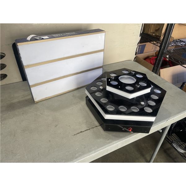 LIGHT UP SHOT DISPLAY AND GREYY GOOSE LIGHT UP LETTER BOARD