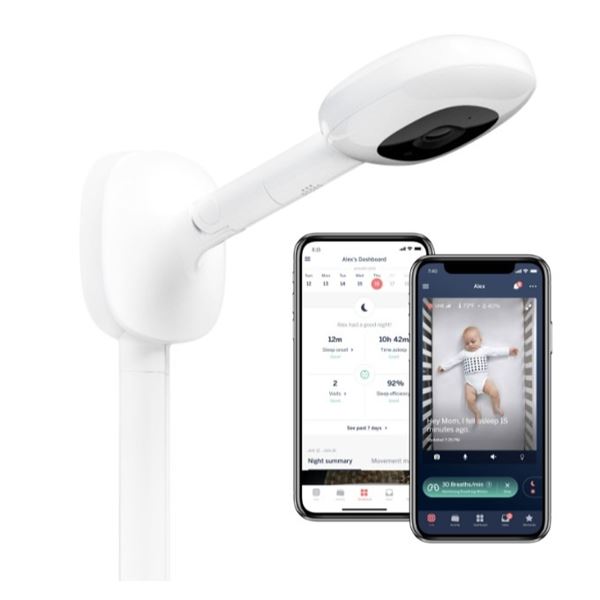 NANIT PRO VIDEO BABY MONITOR W/ WALL MOUNT AND SLEEP TRACKING - TESTED WORKING, RETAIL $429