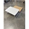 Image 1 : NEW SAIJI FOLDING MULTIFUNCTION LAP DESK / TRAY, WHITE / GREY