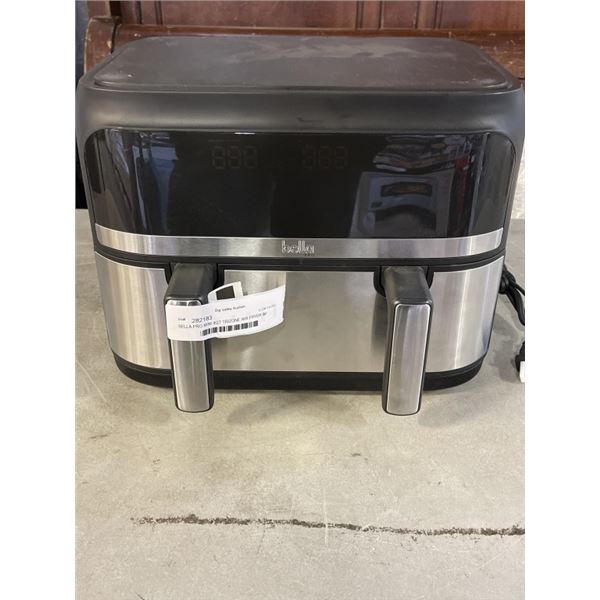 AS NEW BELLA PRO MINI 4QT TRIZONE AIR FRYER W/ EVERGOOD CERAMIC - TESTED WORKING, RETAIL $299
