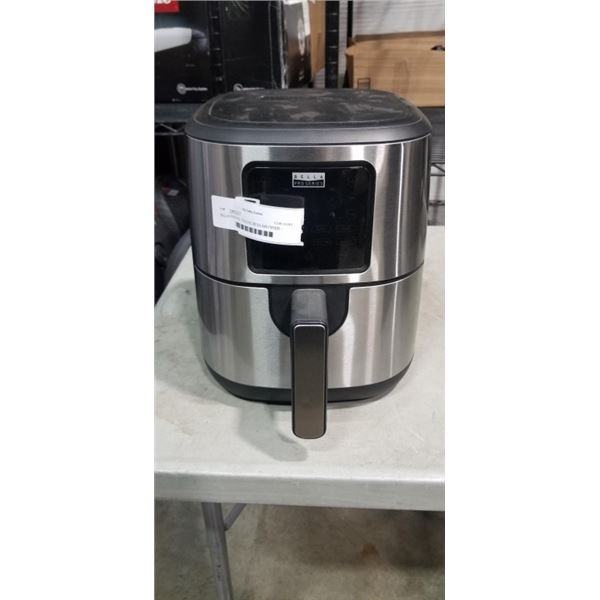 AS NEW BELLA PRO 4.0L TOUCHSCREEN AIR FRYER - TESTED WORKING, RETAIL $199