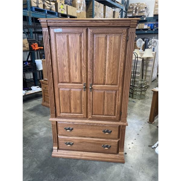 OAK 6FT WARDROBE DRESSER