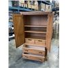 Image 2 : OAK 6FT WARDROBE DRESSER