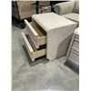 Image 2 : PAIR OF 2 DRAWER WHITE OAK NIGHTSTANDS