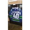 Image 1 : ELIAS PETTERSON AUTOGRAPHED VANCOUVER CANUCKS JERSEY WITH COA IN SHADOW BOX DISPLAY CASE