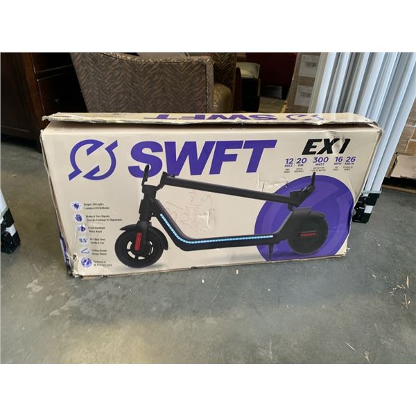 AS NEW SWFT EX1 ELECTRIC SCOOTER - TESTED WORKING