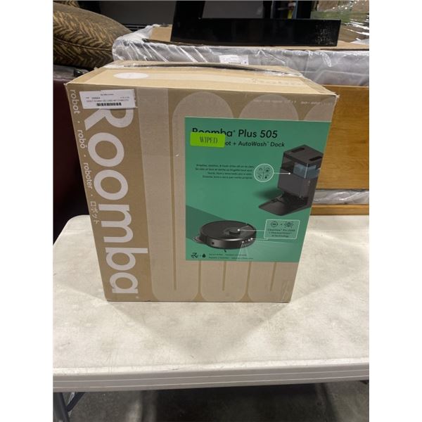 IROBOT ROOMBA+ 505 COMBO WIFI CONNECTED SELF EMPTYING ROBOT VACUUM AND MOP - TESTED WORKING, RETAIL 