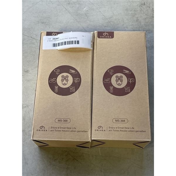 2 NEW ORIHEA ELECTRIC SHAVERS