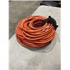 Image 3 : AS NEW 200FT HEAVY DUTY INDOOR OUTDOOR 3 WIRE EXTENSION CORD, ORANGE 12AWG