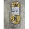 Image 1 : NEW 25FT HEAVY DUTY INDOOR OUTDOOR 3 WIRE EXTENSION CORD, YELLOW 14AWG