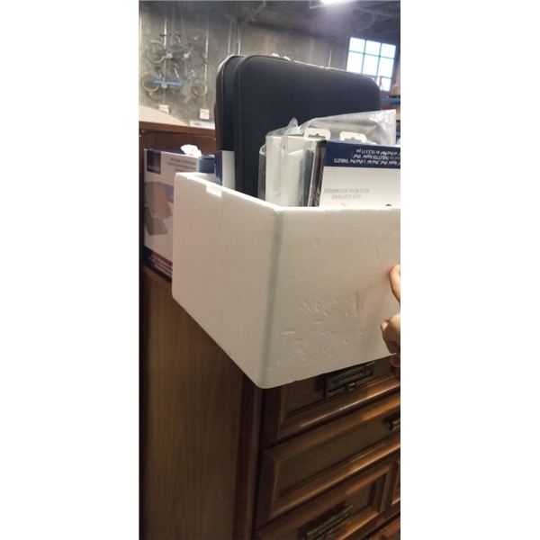BOX OF NEW TABLET CASES, IPAD CASES, LAPTOP SLEEVES AND LAPTOP ERGONOMIC STAND