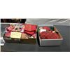 Image 1 : 3 BOXES OF CHRISTMAS ITEMS - HOUSE COAT, STOCKING, DECOR, ETC