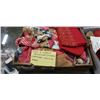 Image 2 : 3 BOXES OF CHRISTMAS ITEMS - HOUSE COAT, STOCKING, DECOR, ETC