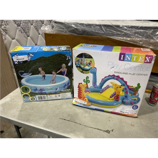INTEX DINO PLAY CENTER AND STINGRAY POOL