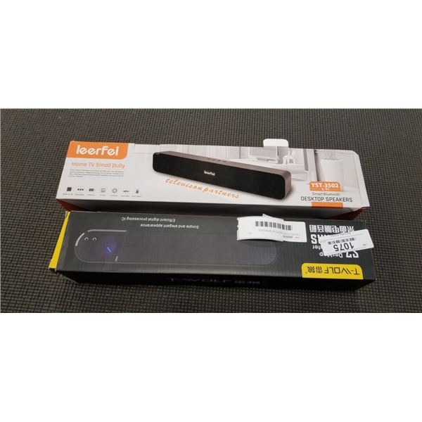 2 BLUETOOTH DESKTOP WIRELESS SPEAKERS