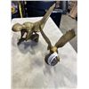 Image 1 : 2 BRASS EAGLES STATUES 12 INCH TALL AND LARGE ONE IS 16 INCH WIDE