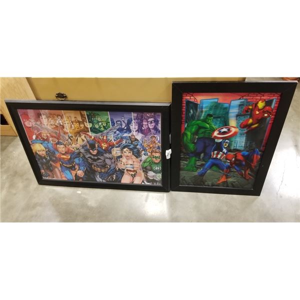 2 MARVEL WALL HANGINGS