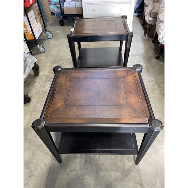 PAIR OF MODERN SIDE TABLES