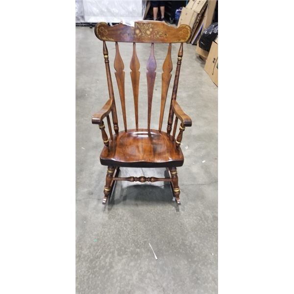 VINTAGE SOLID WOOD ROCKING CHAIR