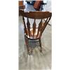 Image 4 : VINTAGE SOLID WOOD ROCKING CHAIR